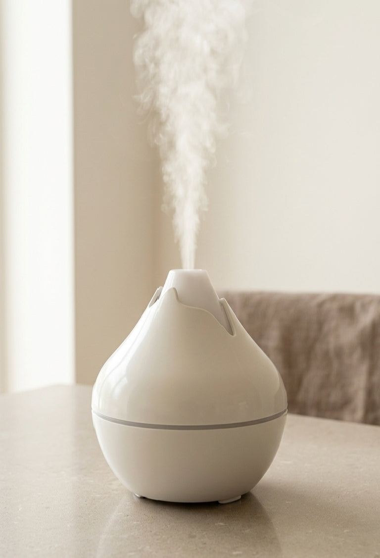 Mountain Mist Humidifier | Ultrasonic Aroma Diffuser | Modern Minimal Decor | Portable Air Humidifier