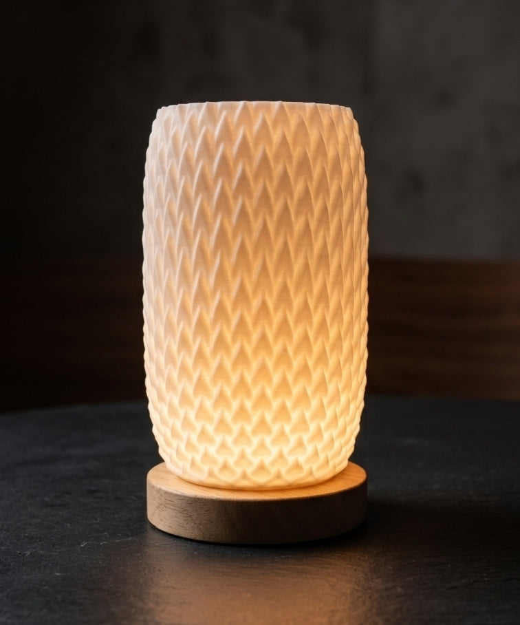 RippleCore Table Lamp | Modern LED Ambient Light | Soft Glow Night Lamp | Minimalist Home Decor Lighting