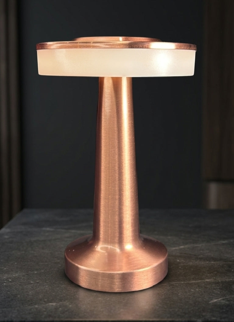 LumiCore Ambient Lamp | Modern LED Ambient Light | Rechargeable Metal Touch Lamp | Minimalist Bedside & Desk Lighting