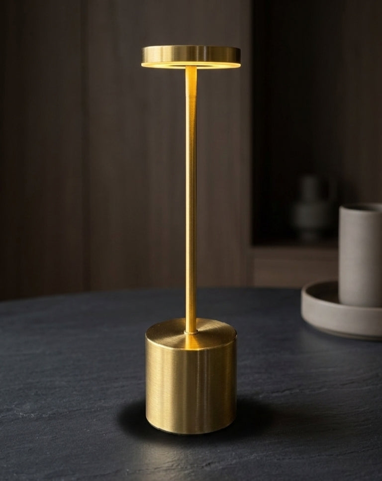 NoirLine Table Lamp | Minimalist Rechargeable Table Light | Touch Sensor Bedside Lamp | Modern Ambient Lighting