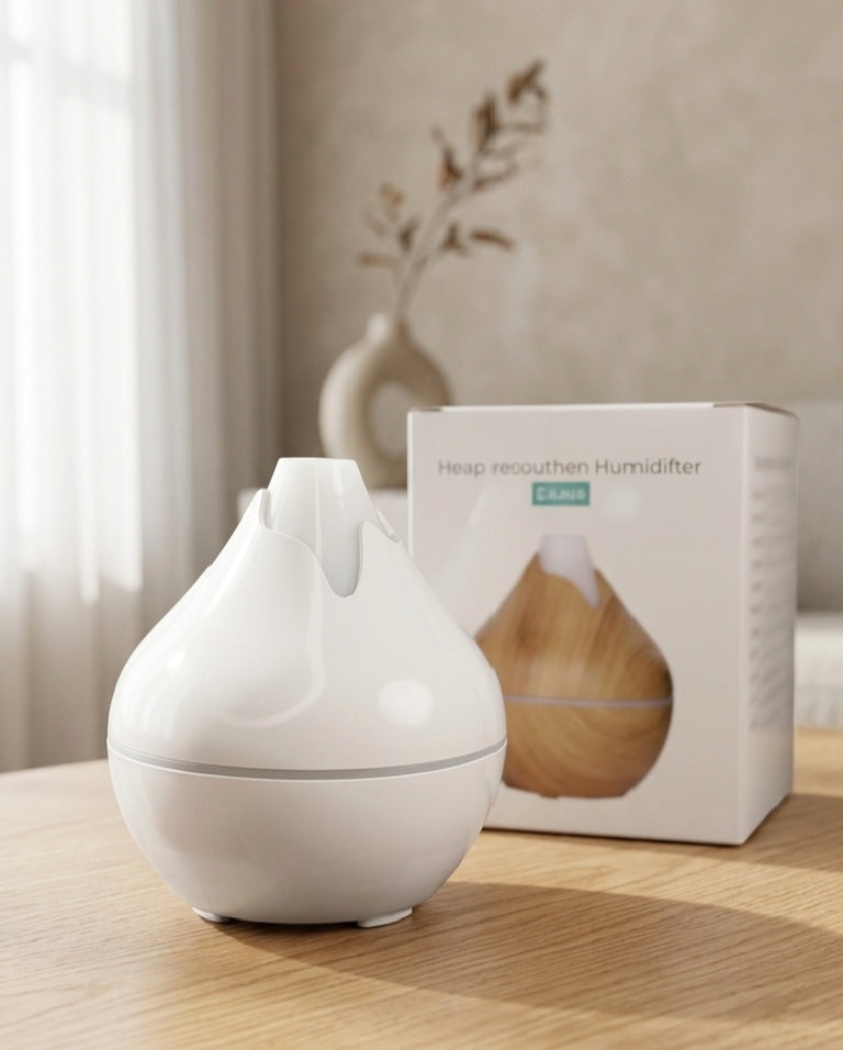 Mountain Mist Humidifier | Ultrasonic Aroma Diffuser | Modern Minimal Decor | Portable Air Humidifier