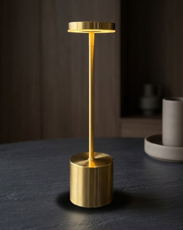 NoirLine Table Lamp | Minimalist Rechargeable Table Light | Touch Sensor Bedside Lamp | Modern Ambient Lighting